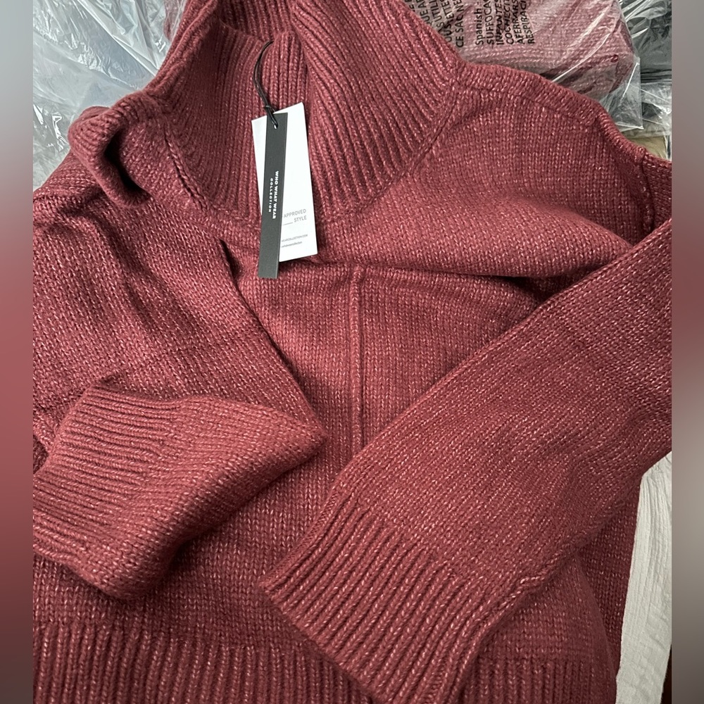 Who would wear sweater oversized turtleneck